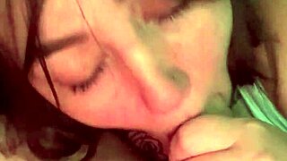 Dtwiggy, the emo milf slut, sucks cock in a one-on-one blowjob session.