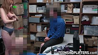 gorgeous redhead lauren phillips caught in wild thief banging office foursome