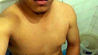 watch me stroke my cock hard and cum all over myself in this amateur teen solo