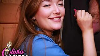 Hey, Teen Nurse, Ready to Give Gloryhole Therapy with Big Tits and Cumshot?