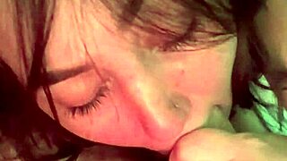 Dtwiggy, the emo milf slut, sucks cock in a one-on-one blowjob session.