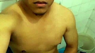 watch me stroke my cock hard and cum all over myself in this amateur teen solo