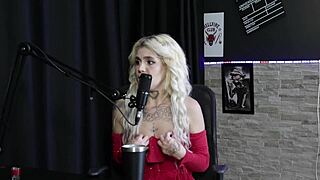 I watched Kyra Sex do anal prolapse in sheer red