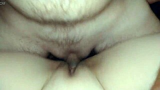 He fucks the neighbor's busty wife hard in her wet shaved pussy during a quickie.