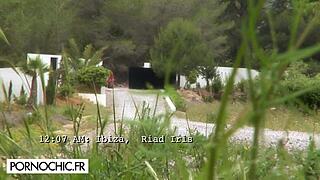 Spanish Babe Outdoor Ibiza Threesome Assfucking Doggy Style Cum on Ass