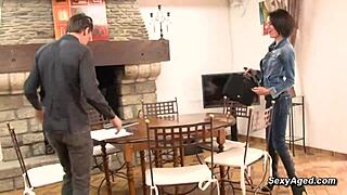 Hey, watch this big cock guy bang amateur milf!