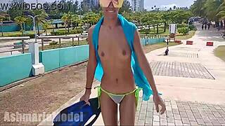 Hairy Outdoor Bunny Adventure Underwater