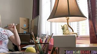 Finger fucked teen 18+ grinds on babe's wet cunt hard