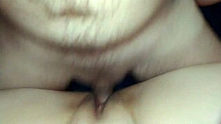 He fucks the neighbor's busty wife hard in her wet shaved pussy during a quickie.