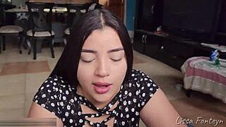 POV HARD SEX with stepdad to go to PARTY