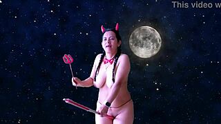 Hairless girl gives anal blowjob and handjob to big cock