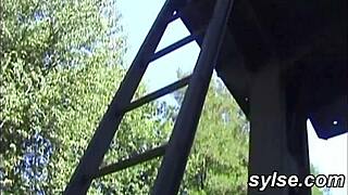 Watch these 2 hot amateur lesbian milfs in outdoor compilation?