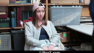 i had to fuck the officer to go home, bent over in the office.