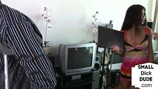 Femdom Teens Humiliate Small Cock In Threesome!