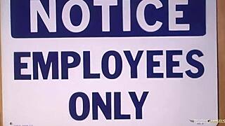 holy crap! nasty blonde with huge tits gets hairy pussy drilled raw in closet