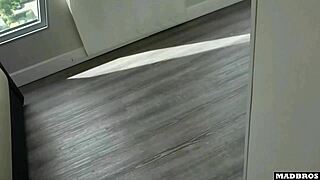 busty romanian coworker almost caught getting fucked on the phone by her husband