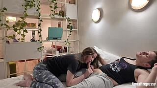 annafirepussy thought she'd learn a game, but ended up mastering hot sex with a skinny brunette