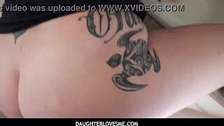 Do you want my big ass, stepdad? Raven Reign begs for cock after stepmom leaves