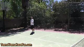 At the party, a bendy real teen gets spanked outdoors in high definition.