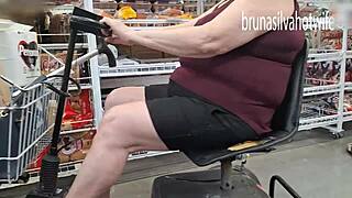 Spying on the Gorgeous Blonde at the Market