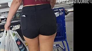 Spying on the Gorgeous Blonde at the Market