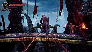 Succubus frost onoskelis engages in intriguing game scenes with monster elements