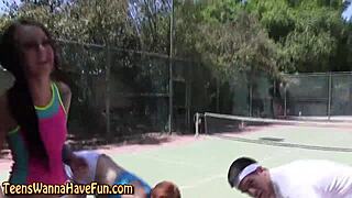 At the party, a bendy real teen gets spanked outdoors in high definition.