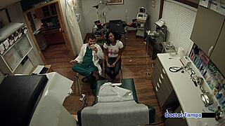 dr tampa givess a pap smear to tori sanchez
