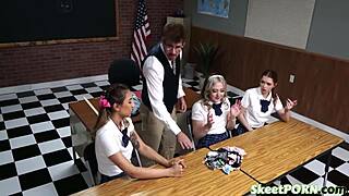 Cum Swap Detention: Three Pussies, One Lucky Dick