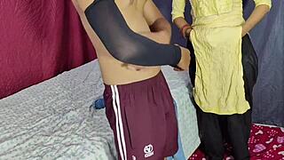 wow, indian girl in kurta salwar getting romantic with her boyfriend. such a hot close-up sex scene! 😘