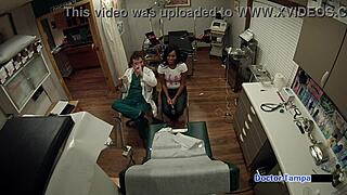 dr tampa givess a pap smear to tori sanchez