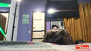 in room casting, cute esther de chiclayo gets her pussy licked in doggystyle and enjoys it a lot