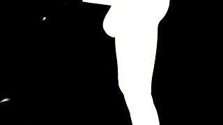 Ebony Girl Teases Big White Futa Cock with Deepthroat