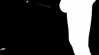 Ebony Girl Teases Big White Futa Cock with Deepthroat