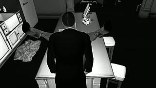 Polka dots enjoys a kitchen cartoon adventure.