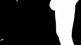 Ebony Girl Teases Big White Futa Cock with Deepthroat