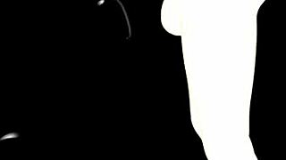 Ebony Girl Teases Big White Futa Cock with Deepthroat