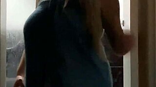 Spying On Blonde Bathing Until She Notices And Sees What Happens