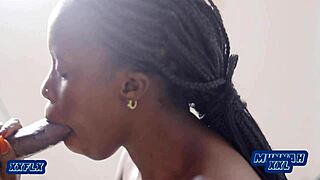 Ever seen a blowjob so good he can't hold back in her mouth?