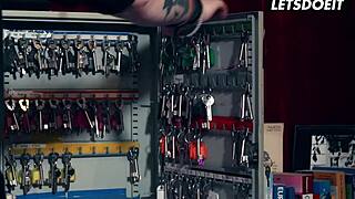 Business Woman Lexi Layo Rides Foreign Cock Hard!