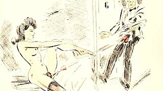 what are these vintage erotic drawings hiding from us today?