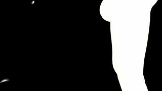 Ebony Girl Teases Big White Futa Cock with Deepthroat