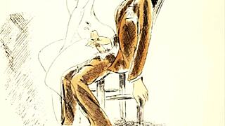 what are these vintage erotic drawings hiding from us today?