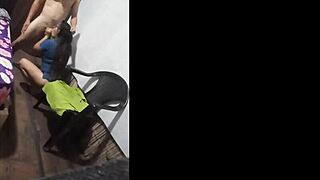 Caught Wife Bent Over In Rough Doggystyle Fuck With Neighbor's Big Cock!