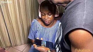 i fucked my naughty ebony student with big black cock during maths lesson