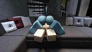 rough anal with monster cock creampie