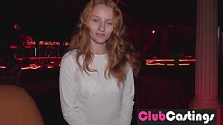 Shy Redhead Strips And Gets Fucked By Big Cock