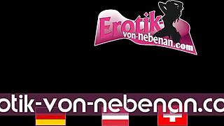 German trans prostitute takes big cock bareback anal from client in pov