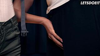 Skinny Blonde Missy Luv Bent Over for Tight Pussy Banging and Cum in Horny Hostel