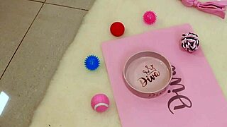 hey, watch me eat cum straight from a bowl... wild!